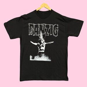 Danzig Skullman on Cross Heavy Metal Band Tee L